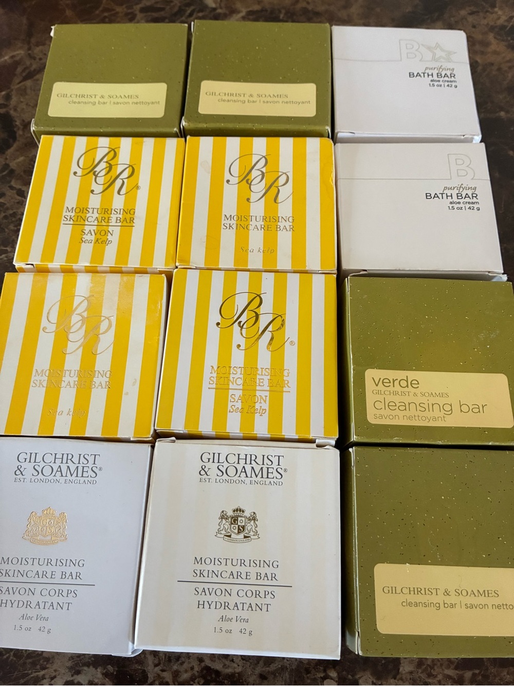 Gilchrist & Soames Bath Body Bars Assorted 12 Travel Size Soap Bars
